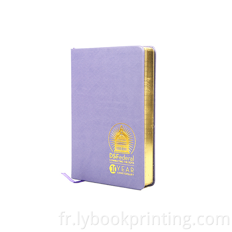 Note de notes de journal personnalisé Imprimé Hardcover Notebook avec signets de ruban